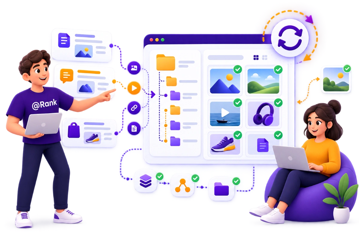 Organize Media From Existing Content